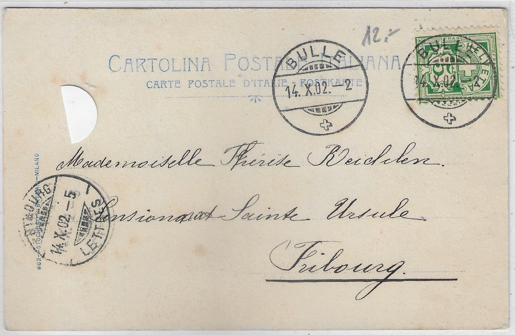 Cartoline postali: Kleines Mädchen mit Rössli-Ryti – Usato da Ettingen venduto da Kartenplanet 1