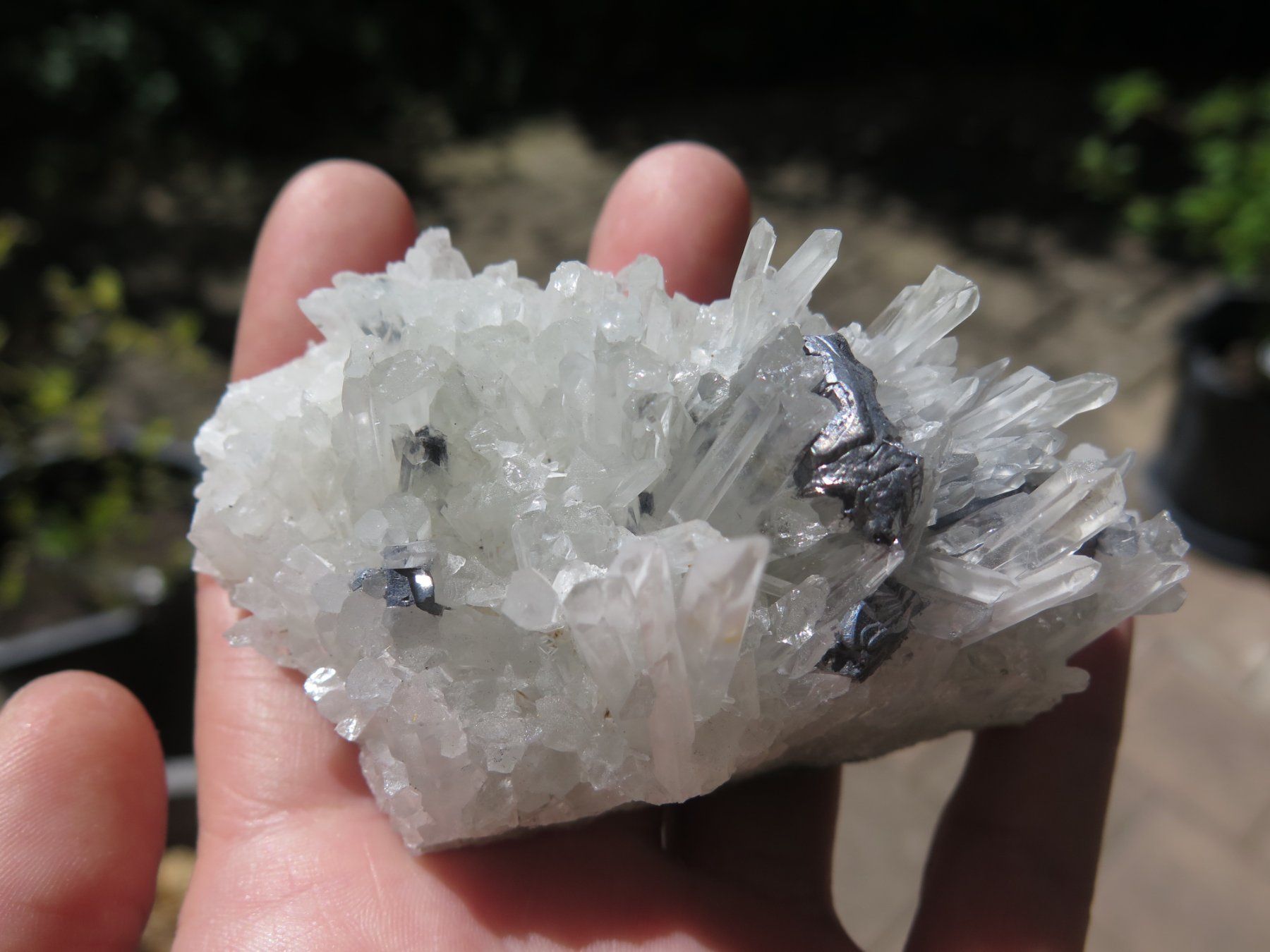 Minéraux & Lithothérapie: Bergkristall Stufe mit Galena – D'occasion à Schaffhausen par Yamakana51L8736OQ8 1