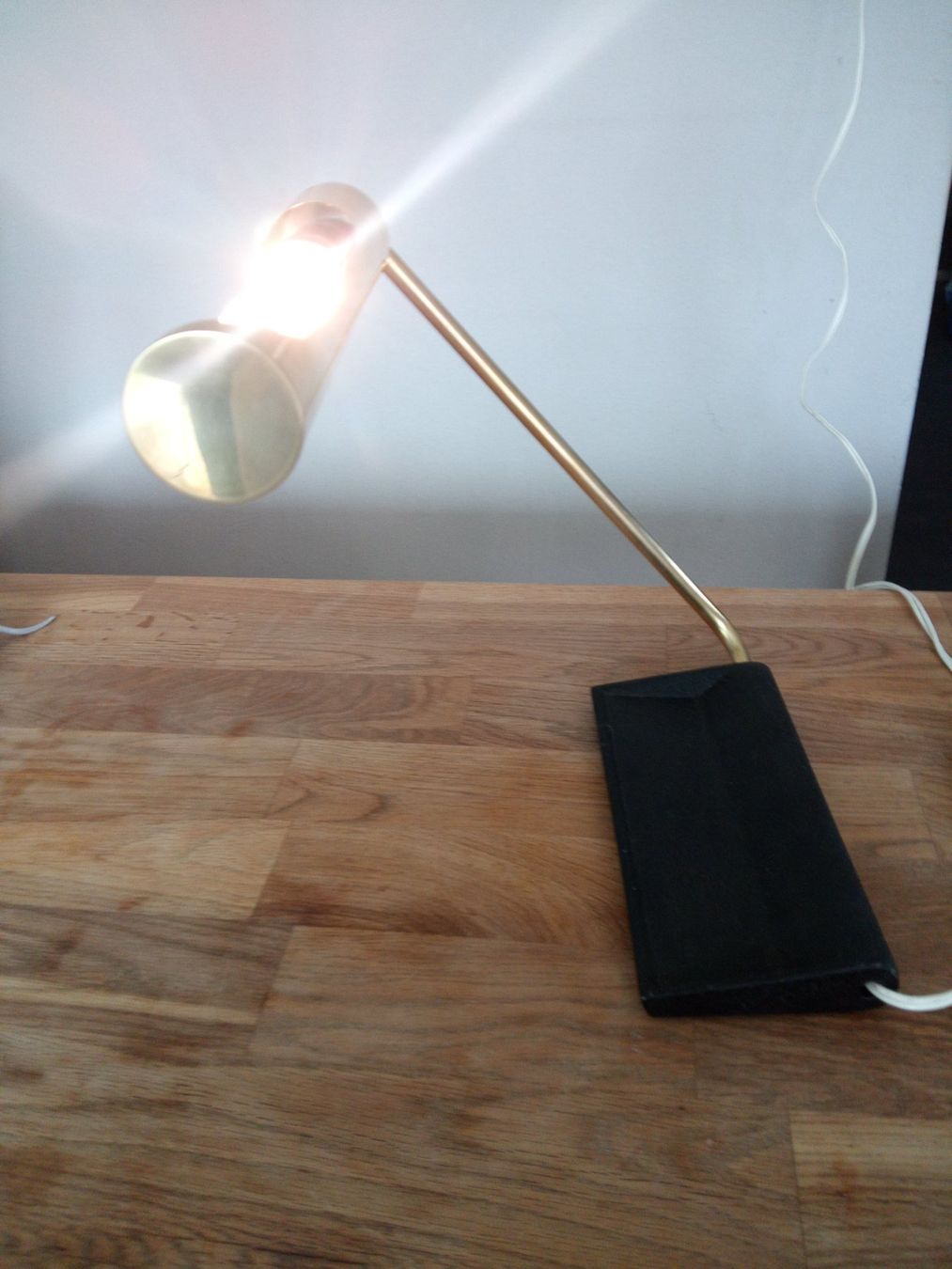 Lampade: Originale stabile Vintage Messing Schreibtisch Lampe – Usato da St.Gallen venduto da 55232 6