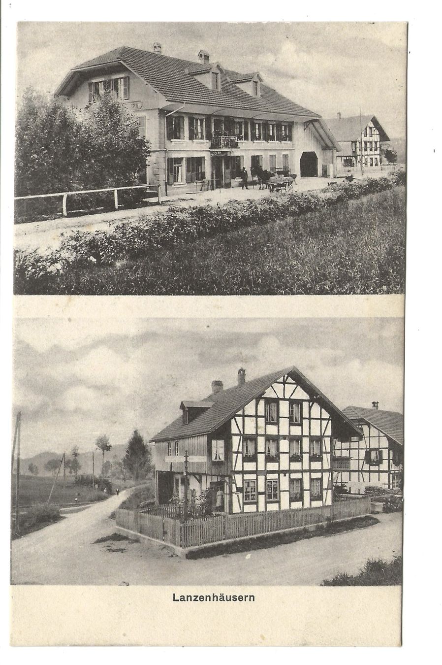 Cartoline postali: Lanzenhäusern - Schwarzenberg - Bern-Mittelland - Restaurant – Usato da Engelburg venduto da Cartophil