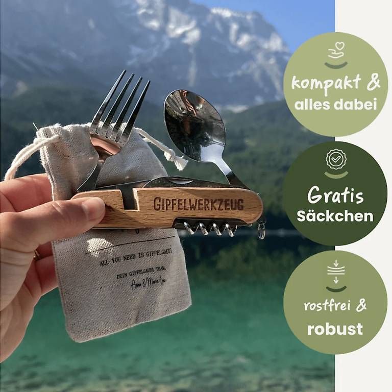 Set di posate: Gipfelwerkzeug Taschenbesteck Multitool NEW! 2x – Nuovo e nell'imballaggio originale da Baden venduto da Chrisenft 4