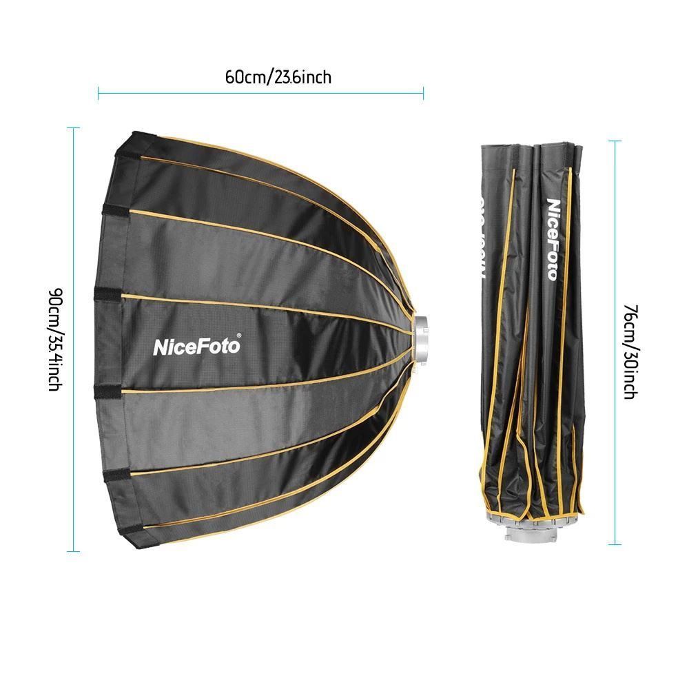 Flash: NiceFoto LED-Φ90cm Regenschirm Softbox – Nuovo e nell'imballaggio originale da Malans GR venduto da BUYBEST-Schweiz 8
