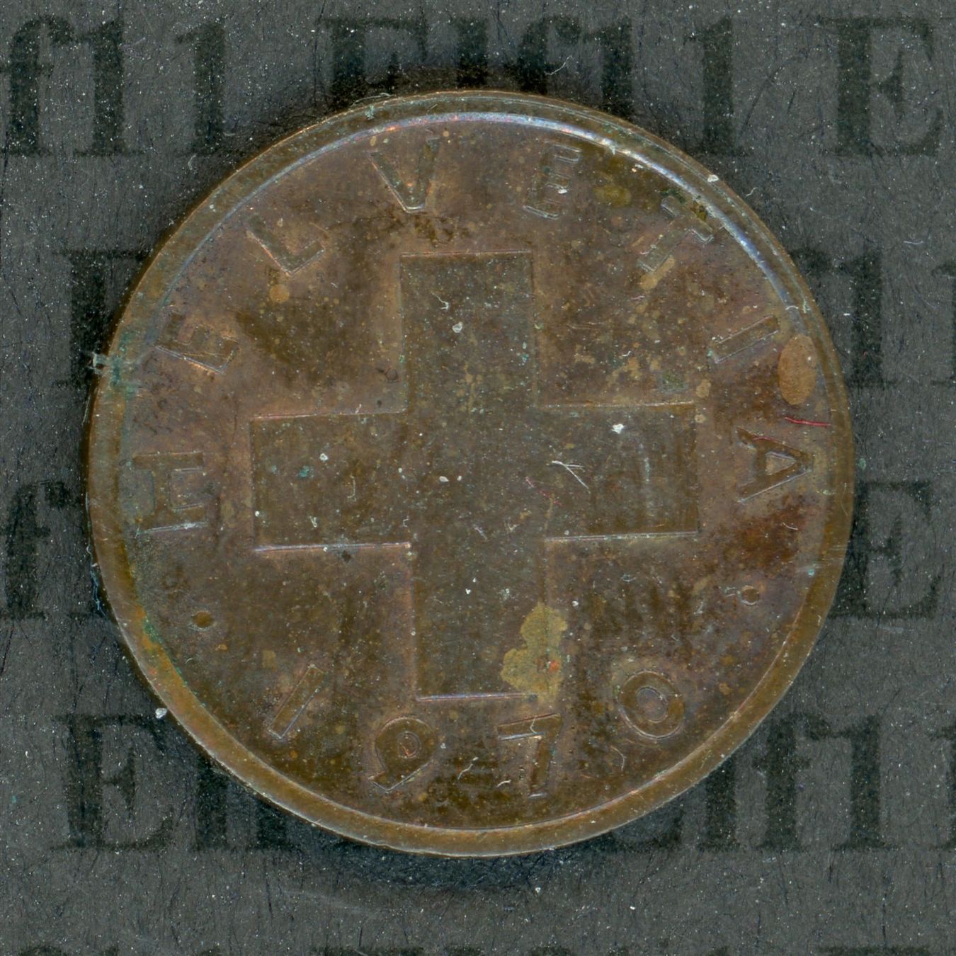 Tutti le monete: CHF___0.01 1970 -vz 1 Rappen – Usato da Widnau venduto da Elf11