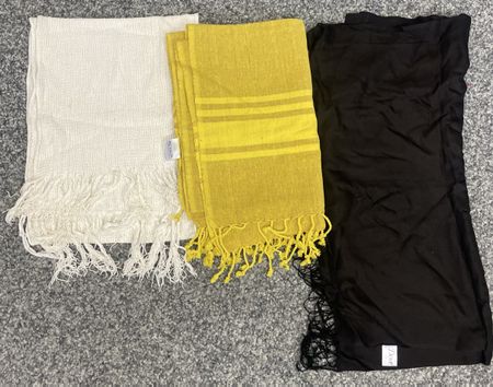 Sommer Tücher Set, Fransen, Baumwolle, Top Zustand!