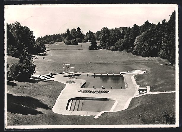 Cartoline postali: Magglingen, Schwimmbad und Anlagen der T – Usato da Berlin venduto da bartko-reher