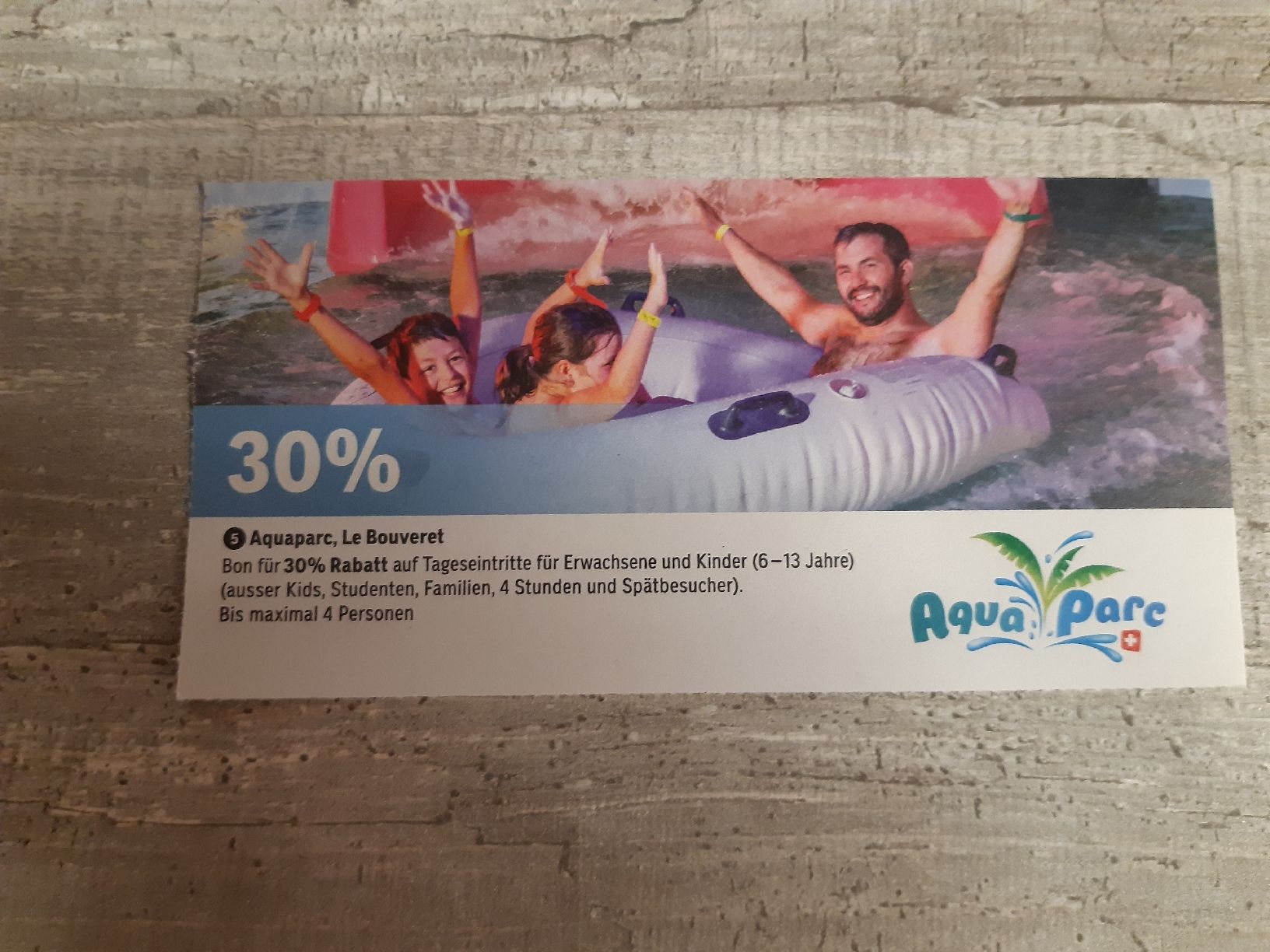 Buoni: 30% tageseintritte aquaparc, le bouveret – Nuovo (secondo la descrizione) da Toffen venduto da Gwunderegge77