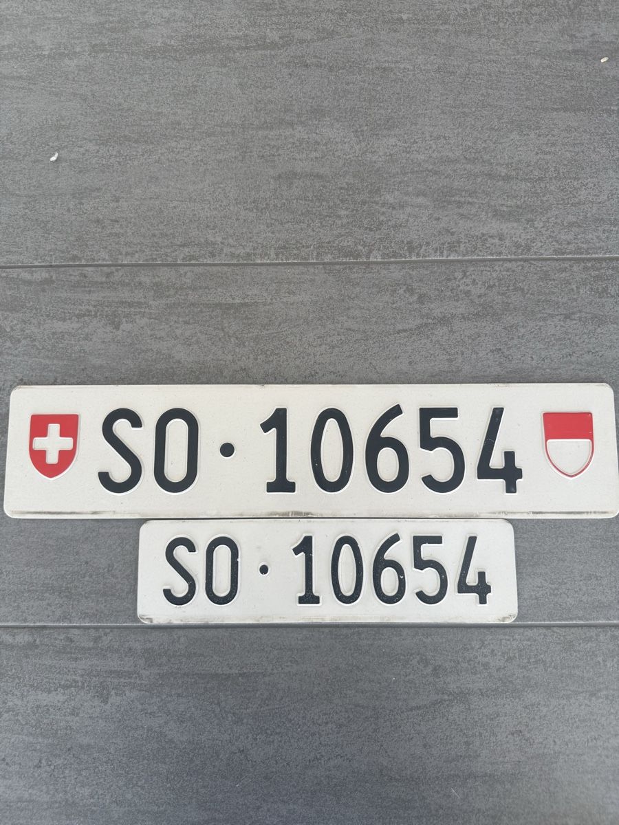 Ecriteaux: Kontrollschilder SO 10654 gebrauchter Zustand – D'occasion à Grenchen par Nando.O