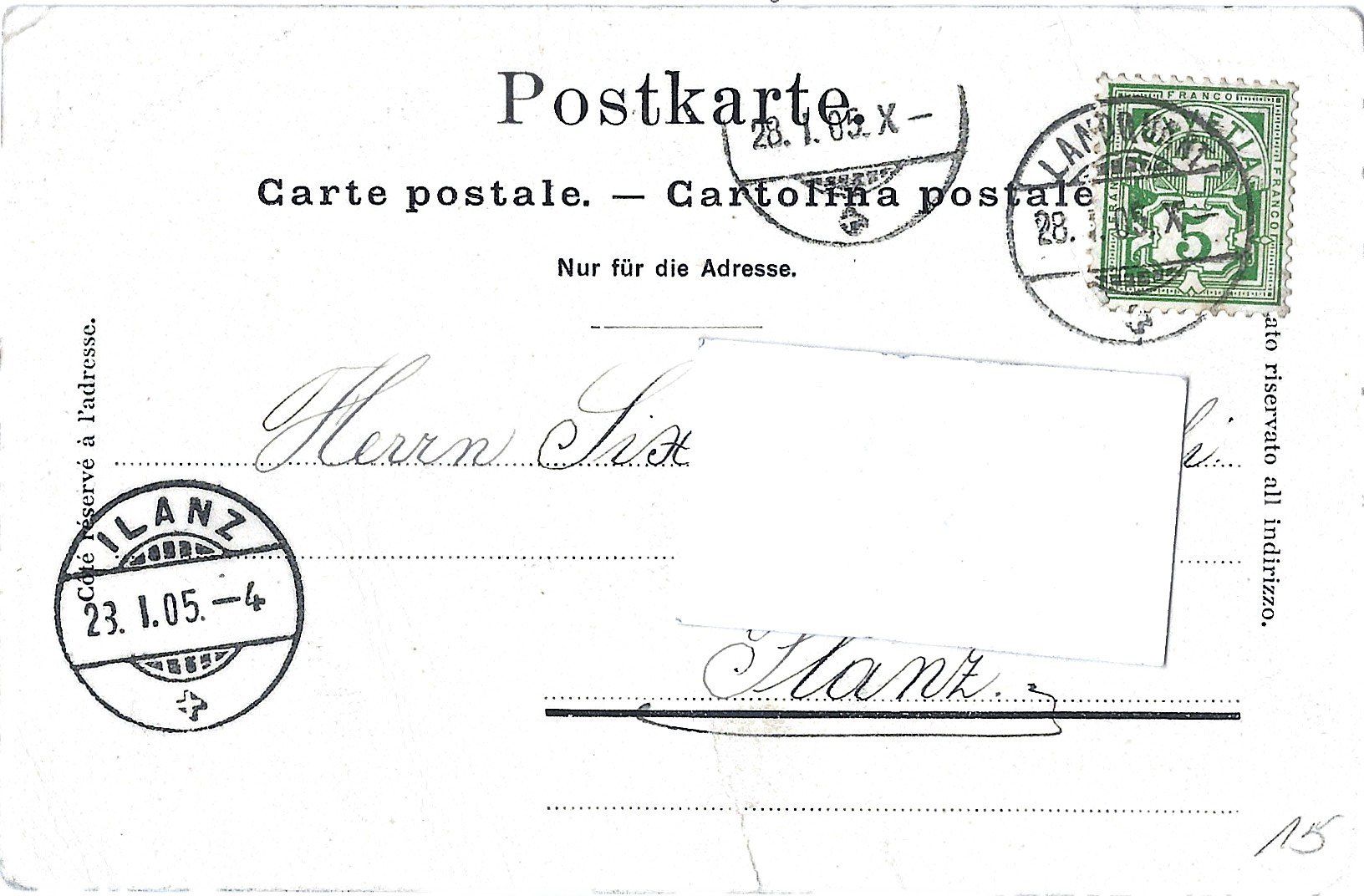 Cartes postales: Landquart – D'occasion à Bütschwil par Jackson1A 1