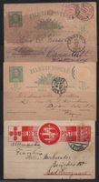 3 alte Ganzsachen Portugal o