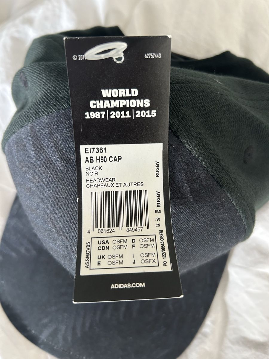 Adidas Copricapi, berretti & cappellini: All Blacks Cap, Adidas, Neu mit Etikett – Nuovo e nell'imballaggio originale da Aeugst am Albis venduto da schatzkistee 3