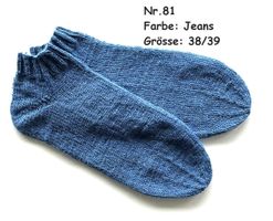 Sneaker - Socken handgestrickt  Gr.38/39  Nr.81