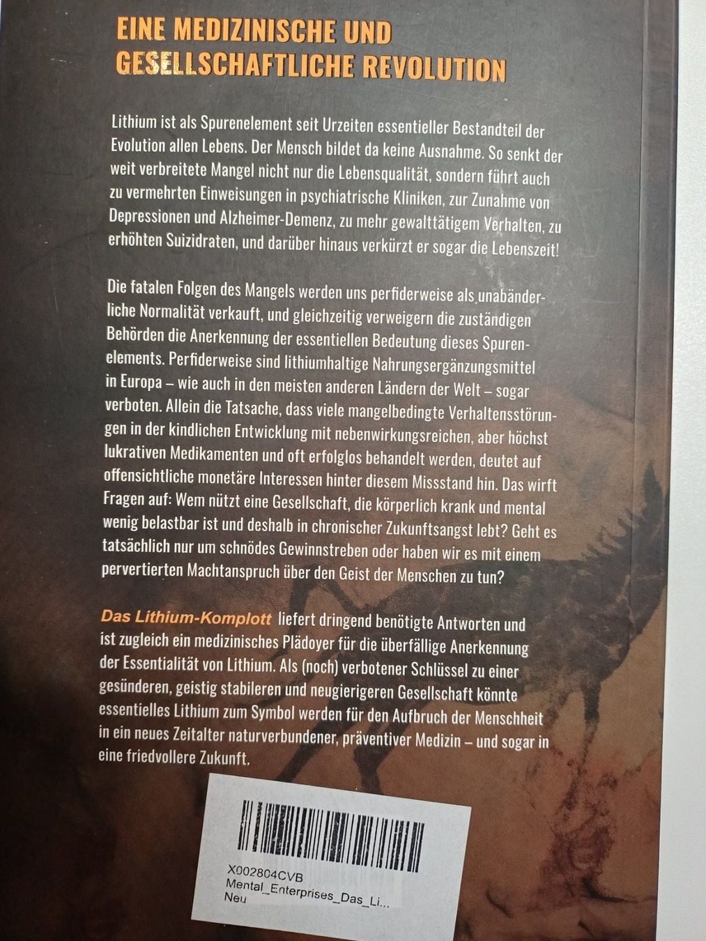 Livres: Das Lithium-Komplott Michael Nehls – D'occasion à Gachnang par Lussli 1