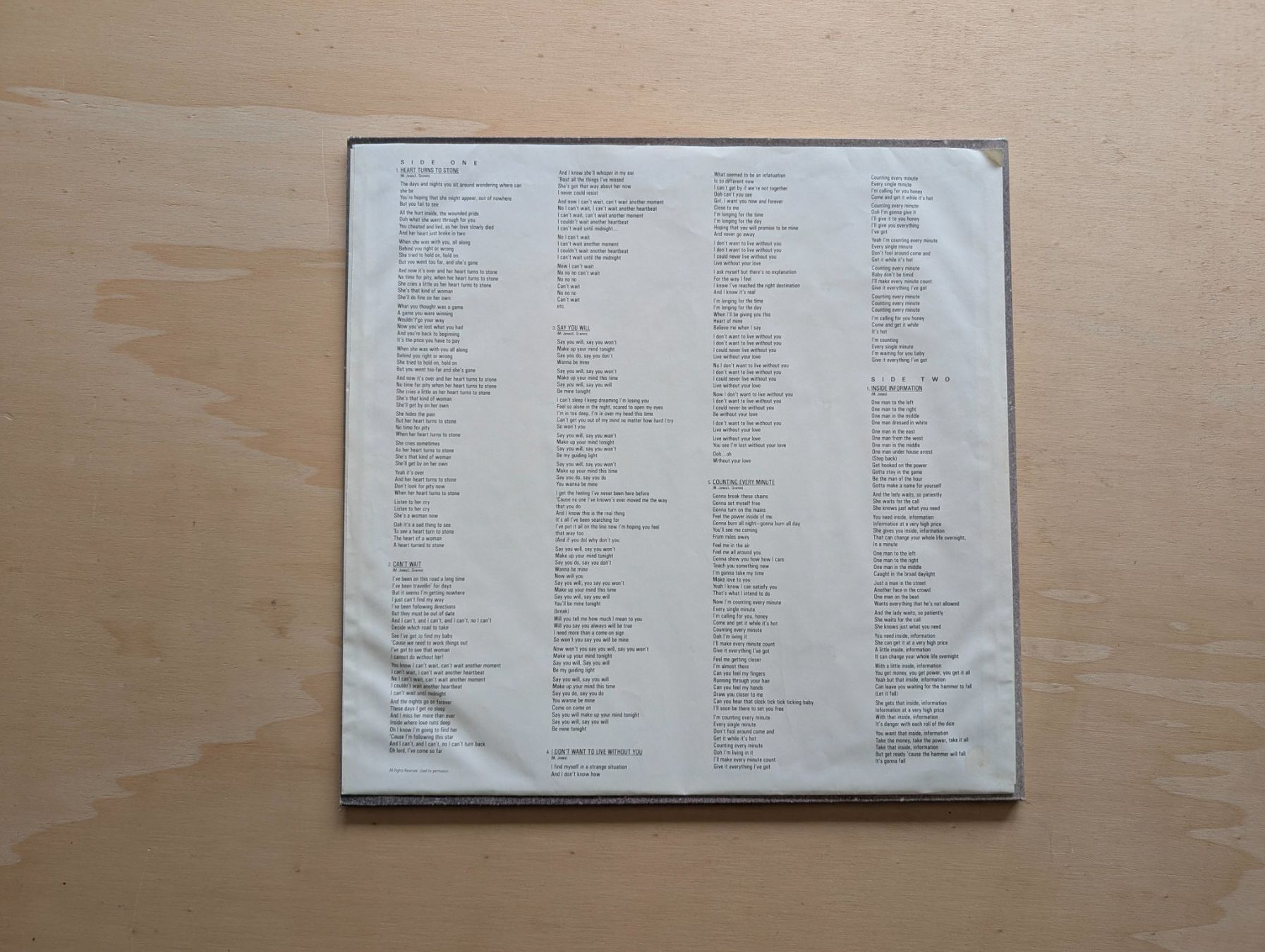 Dischi in vinile: Foreigner – Inside Information  UK&EU 87  OIS – Usato da Ebikon venduto da kisuM 5