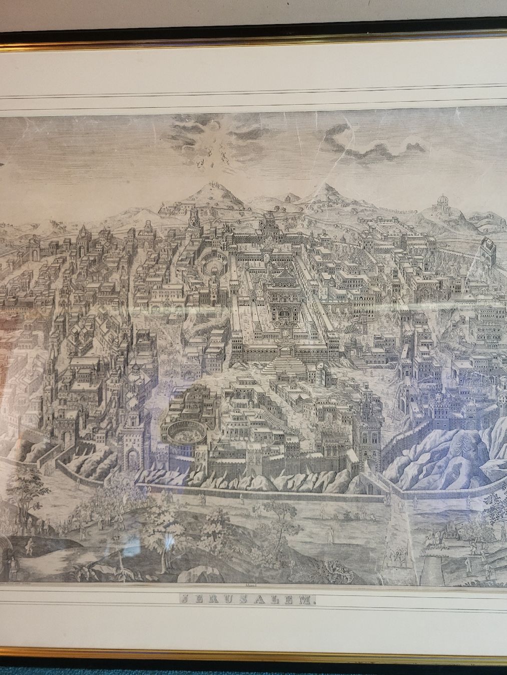 Grafiken & Lithographien: Bild Lithografie  Jerusalem – Gebraucht aus Degersheim von Sonnenbiene55 3