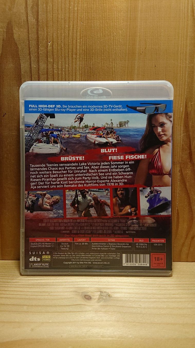 Tutti i DVDs: PIRANHA in 3D und 2D Version Blu-Ray – Usato da Wilderswil venduto da Exebub 1