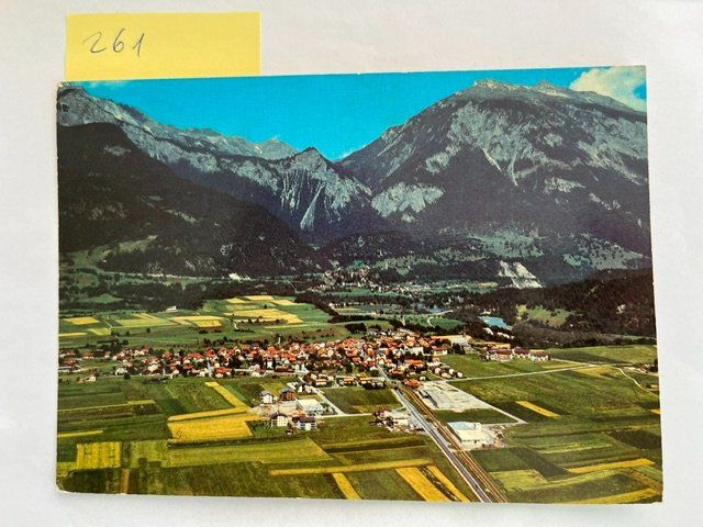 Cartoline postali: Ansichtskarte Flugaufnahme Bonaduz GR, 1978 – Usato da Niederwil AG venduto da dahu75