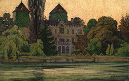 Schloss Gottlieben (Orig. Lith. v. E.E. Schlatter)