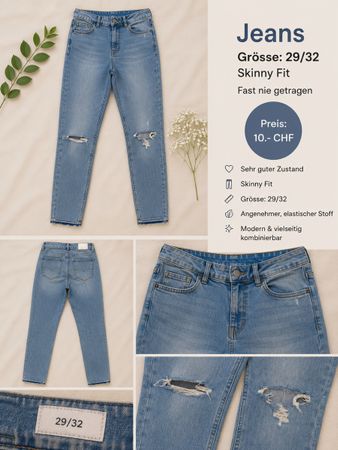 Jeans H&M Super Skinny Low Waist 29/32