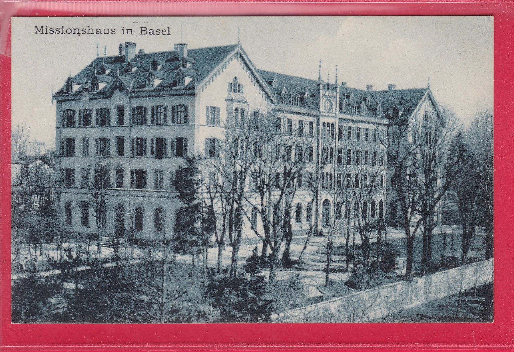 Cartoline postali: MISSIONSHAUS IN BASEL, 14.5.1916 – Usato da Oberrieden venduto da Gebirgsstelze