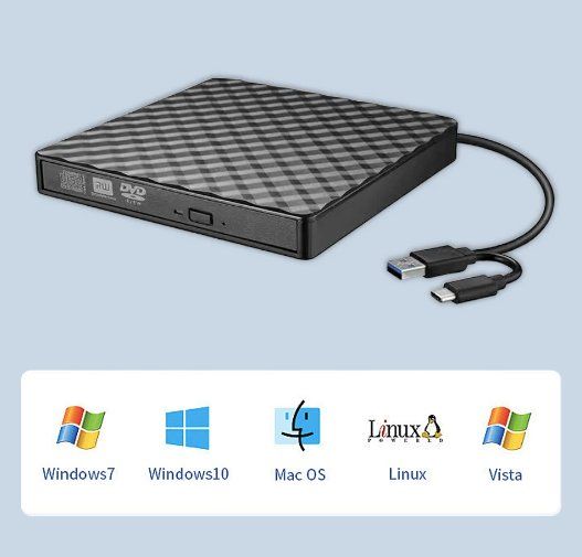 Lettore multimediale & Streamer: Externer CD/DVD Player & Brenner USB 3.0 - Typ-C – Nuovo e nell'imballaggio originale da Geneve venduto da Titi2008 3