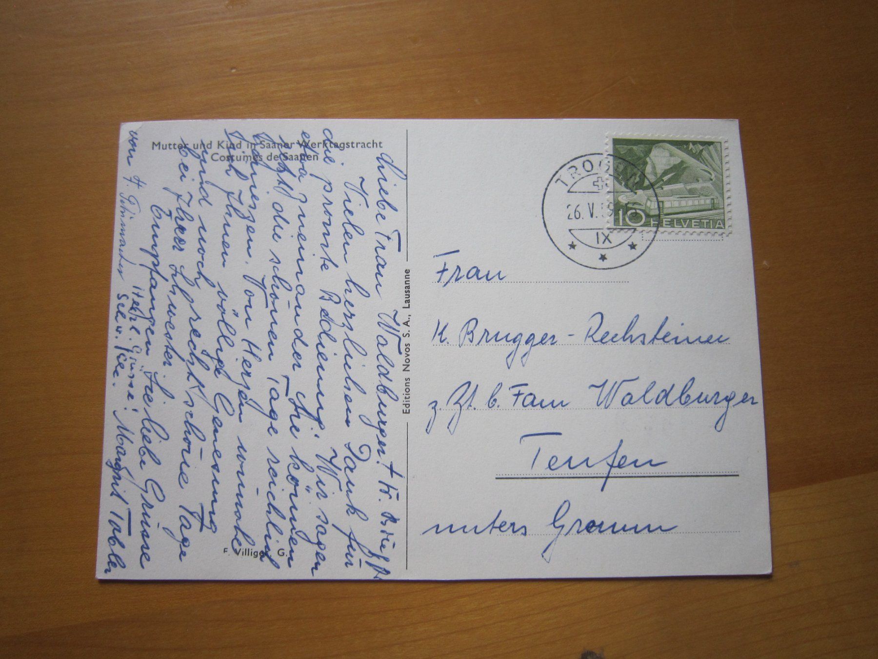 Ansichtskarten: No 17 Mutter und Kind Postkarte – Gebraucht aus Gordola von Polentaefung 1
