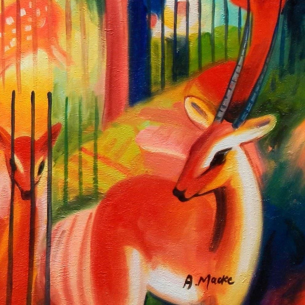 Riproduzioni & Creazioni: August Macke Zoologischer Garten – Nuovo (secondo la descrizione) da Larnaca venduto da KunstDepot24 4