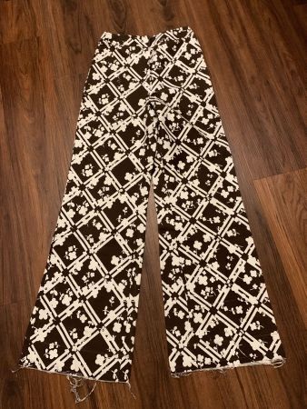 Vintage flare wideleg Jean Braun Muster