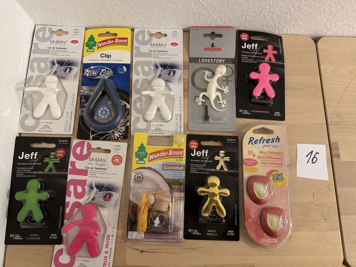 Lufterfrischer: Autoduftbäume 10stk diverse 16 – Neu und originalverpackt aus Kloten von sze_wb99