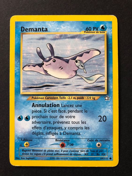 Neo Genesis FR Demanta 64/111 Rare Wizards Pokemon Vintage (Neu (gemäss ...