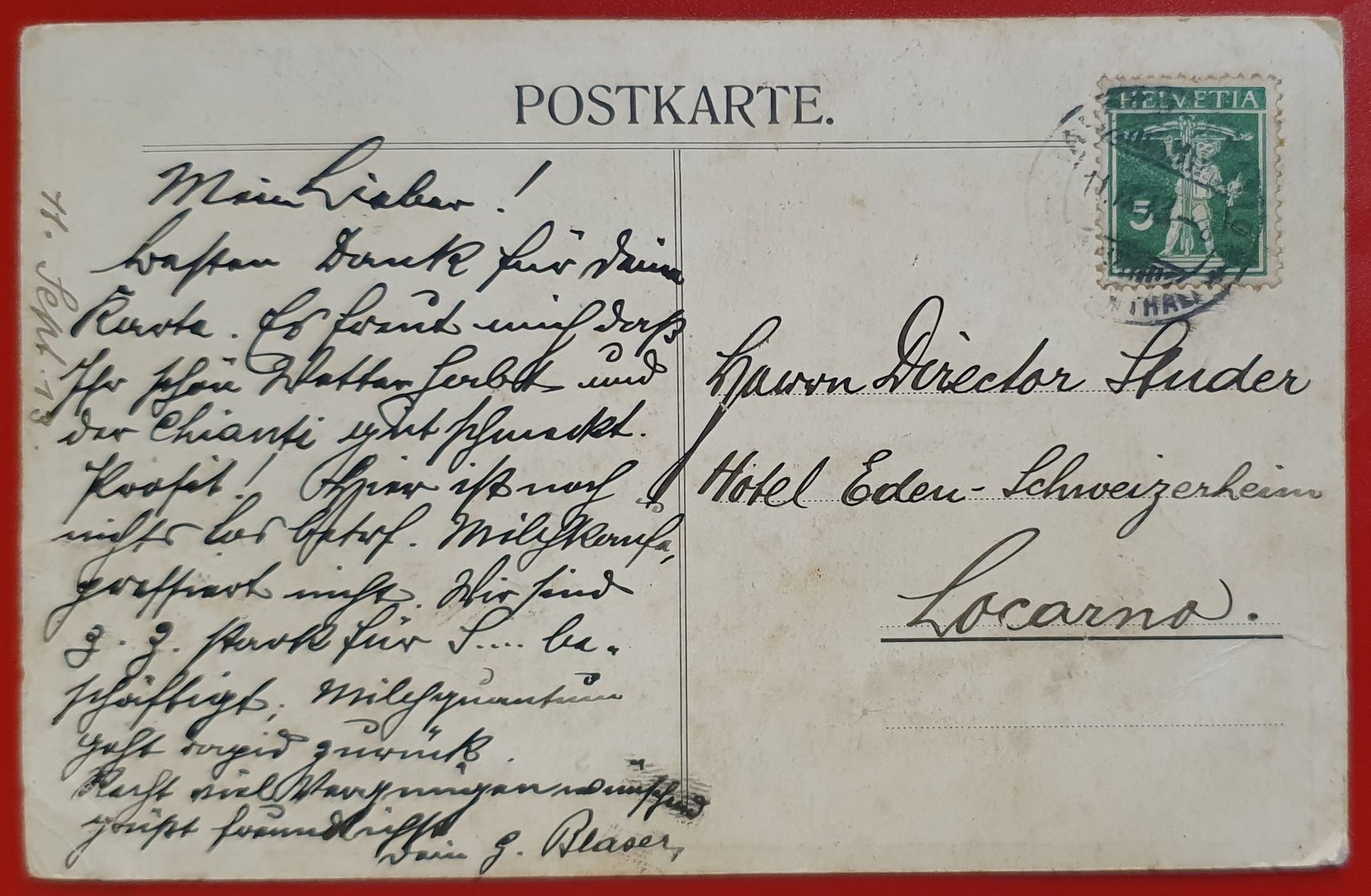 Cartoline postali: Stalden 1913 – Usato da Kreuzlingen venduto da Rschweiz1 1