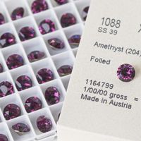 1088 Swarovski, Amethyst, SS39 / 8 mm / 2 Stück