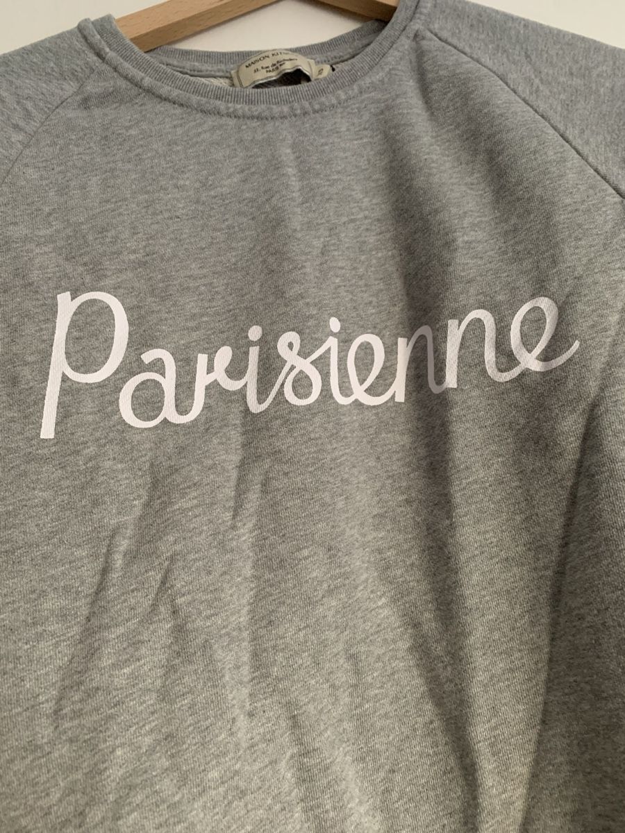 Pullover & Sweatshirts: Pull Sweat en coton gris maison kitsune  – Neu und originalverpackt aus Genève von rez_c6c6 4