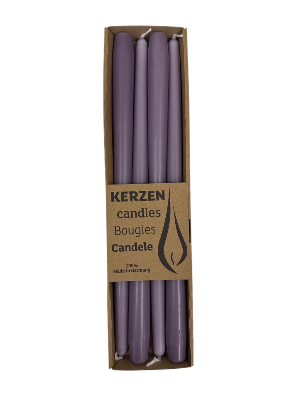 Kerzen: 4er-Box Stabkerzen 2.2x35cm Lila – Neu (gemäss Beschreibung) aus Oensingen von Liquidations-Shop