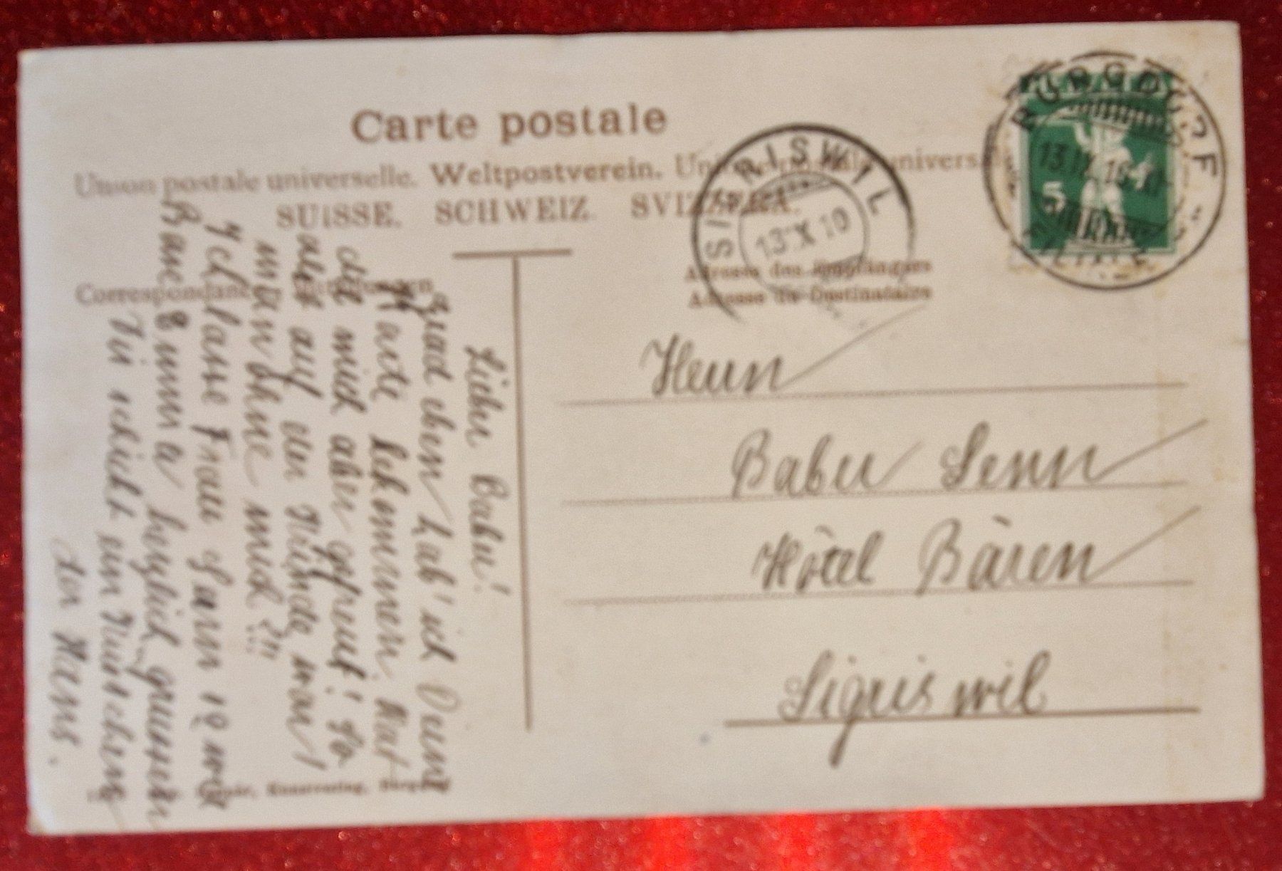 Cartoline postali: Schloss Burgdorf 1910 – Usato da Melchnau venduto da Fishel 1