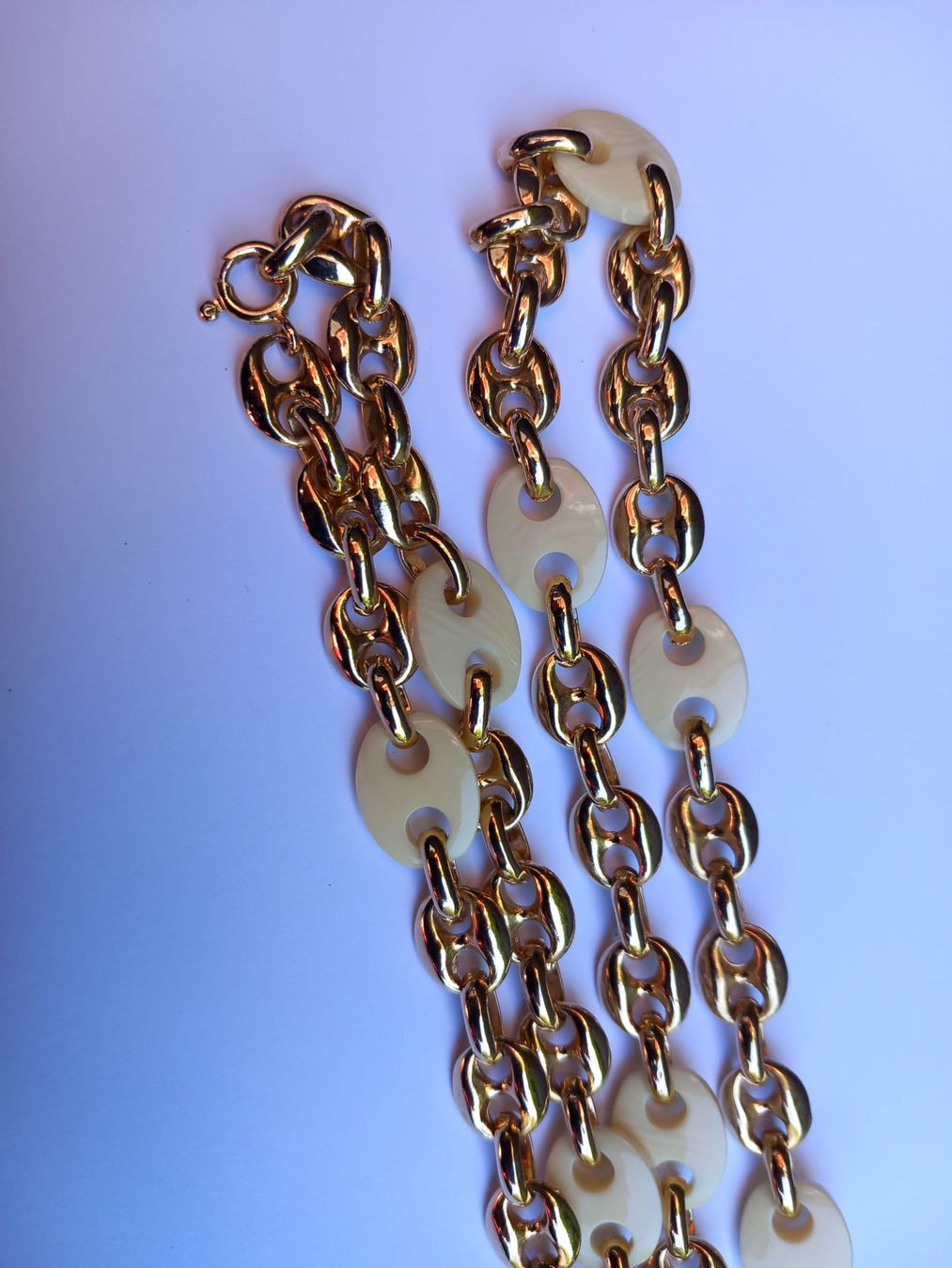 Catenine: Neue Vintage Kette mit Kunststoff Elemente – Nuovo (secondo la descrizione) da Winterthur venduto da Jopf1 4