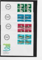 1983 4x  FDC 4er  Werbemarken I