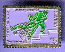 PTT  HELVETIA  15 Rappen  Baut hindernisfrei