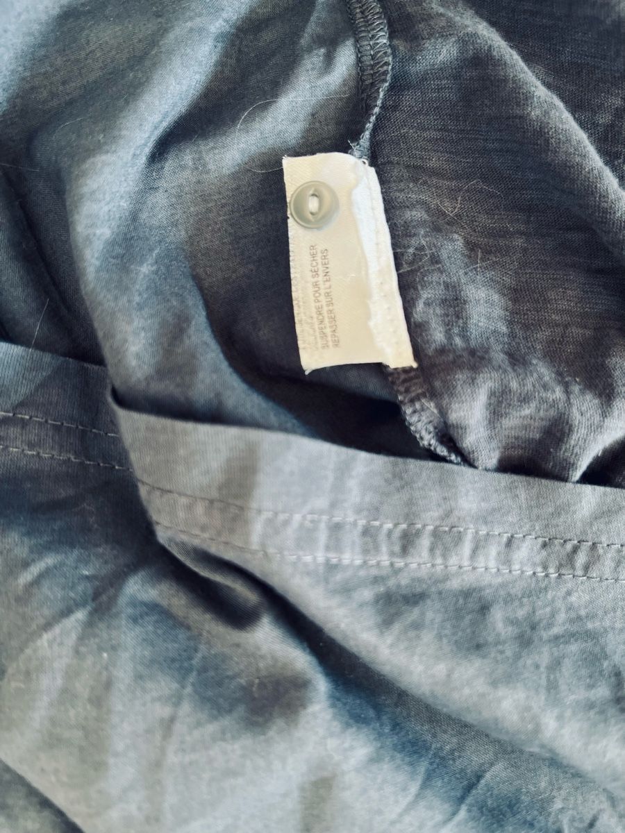 Top: Leichtes Damen Top Anthrazit mit Biesen Gr. ca. M – Usato da Zürich venduto da alm_lk65 8
