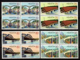 1991, Sonderpostmarken II, Viererblöcke **