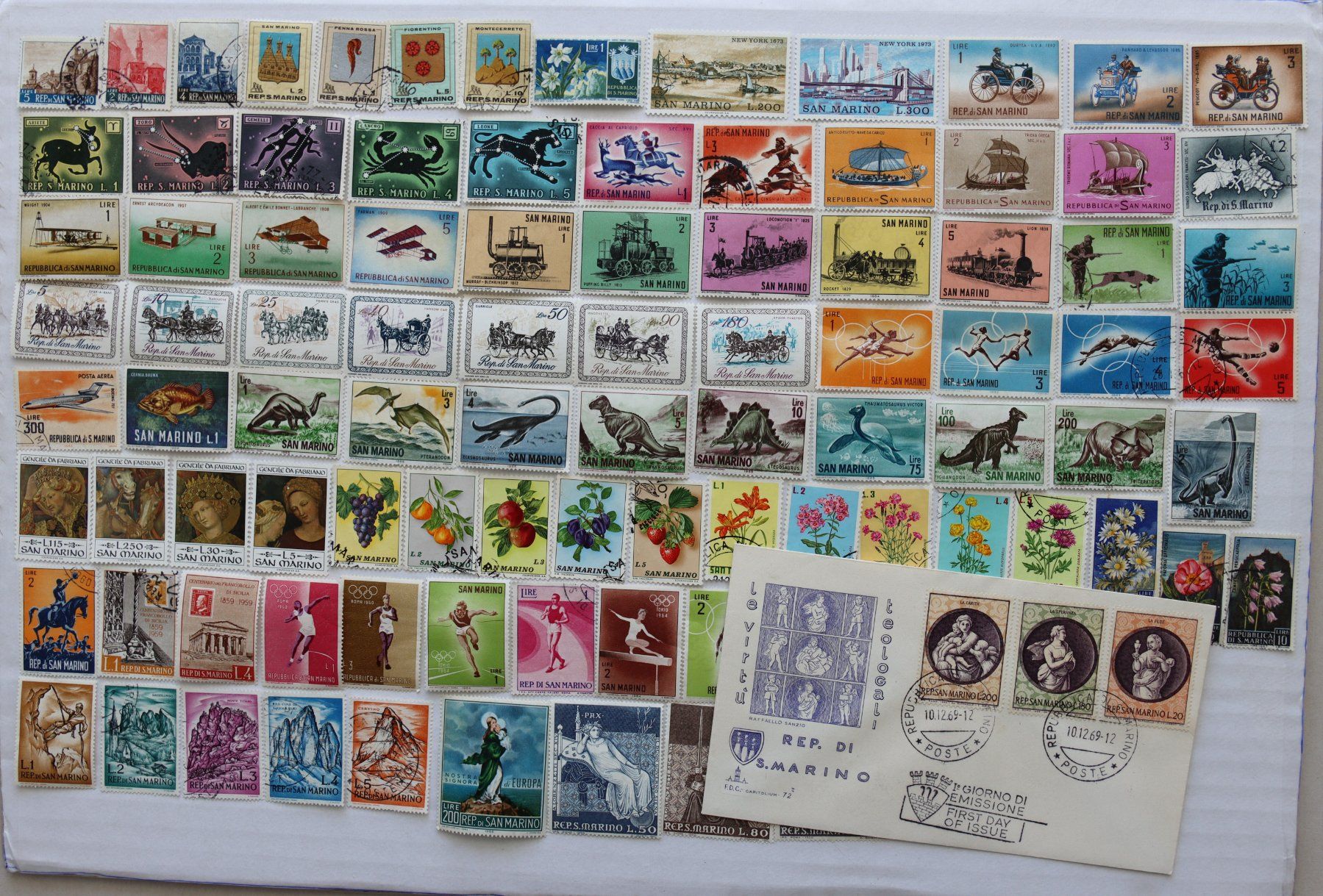 Alle Briefmarken: Briefmarken San Marino – Gebraucht aus Oberentfelden von lakipul 1