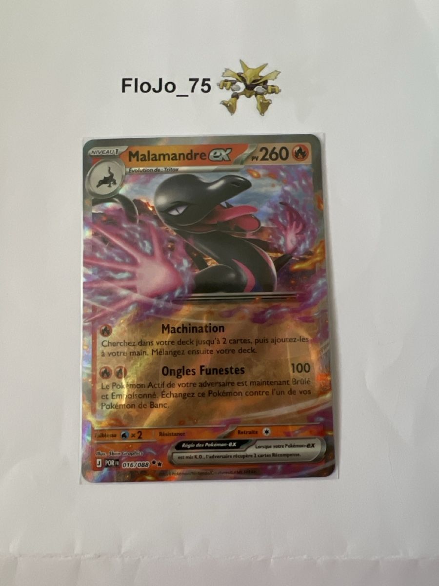 Pokémon Sammelbilder & Trading cards: Malamandre ex 16/88 – Gebraucht aus St-Blaise von FloJo_75