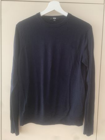 Uniqlo Crewneck Pullover dunkelblau Grösse M Top