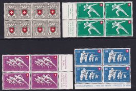 PP 1950 im 4er-Block, postfrisch**. Kat. 120.-.