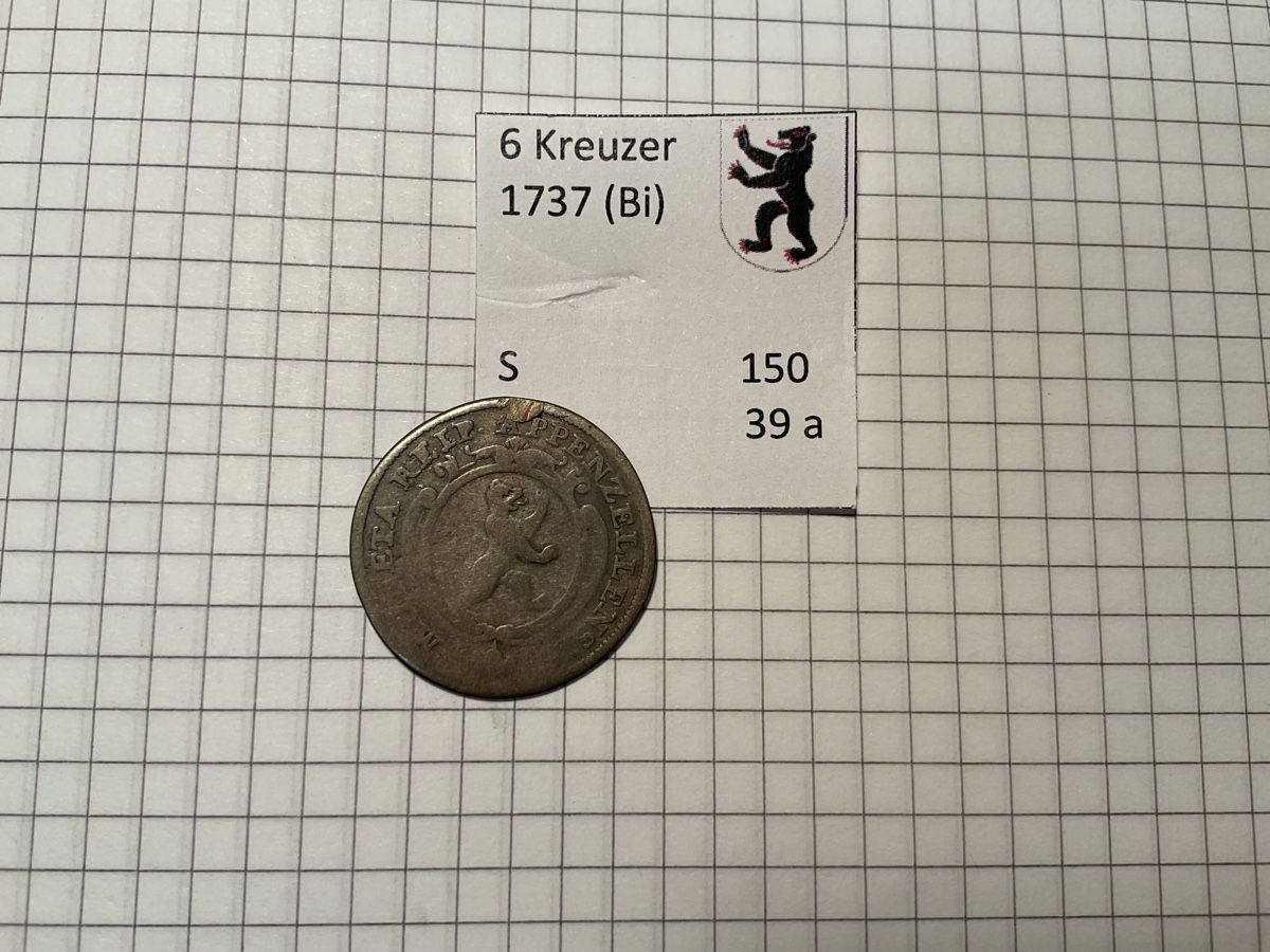 Tutti le monete: Appenzeller 6 Kreuzer  – Usato da Ursenbach venduto da tho_8s6p