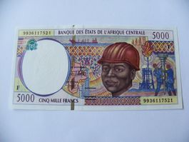5000 Francs 2000,Banque des États de l'Afrique Centrale, Unc
