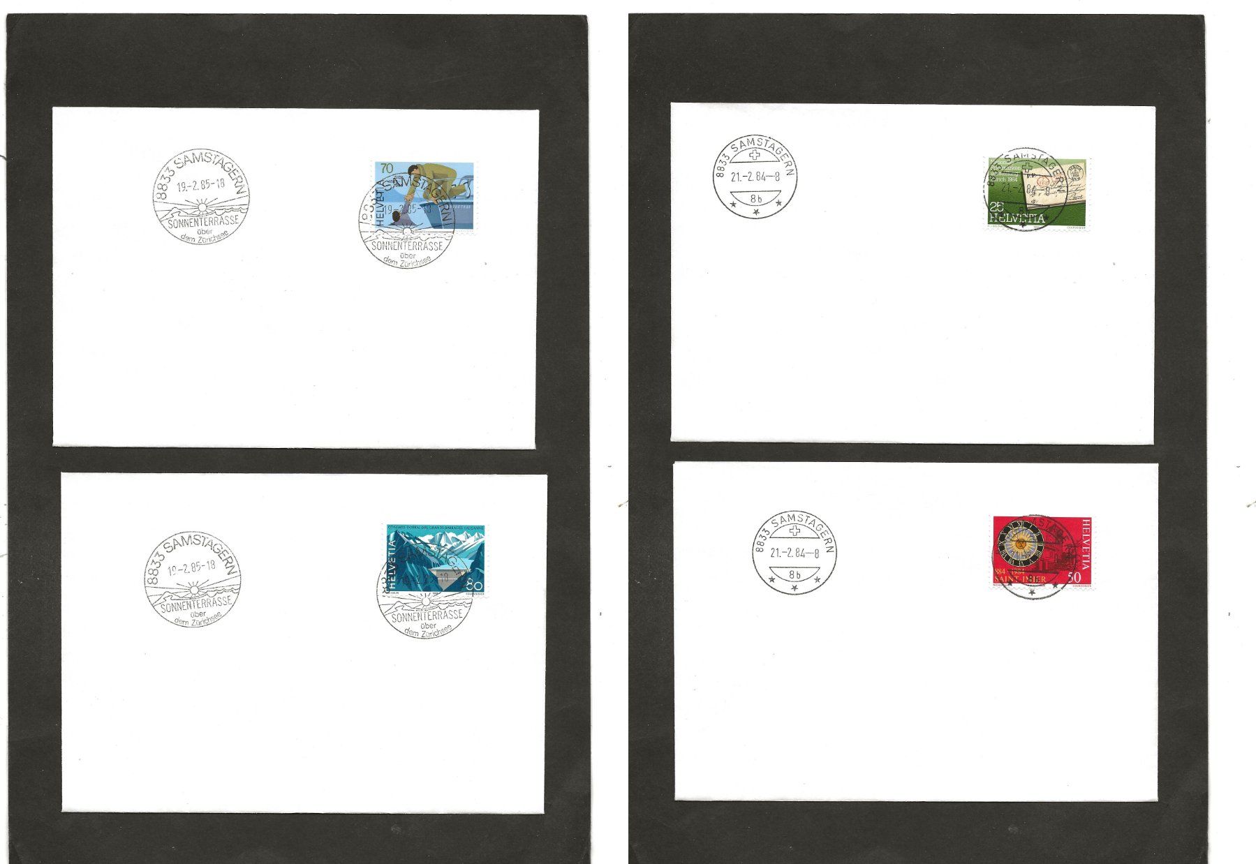 Tutti i francobolli: Schweiz 22 FDC Einzelfrankaturen – Usato da Au ZH venduto da xelagreb01 2