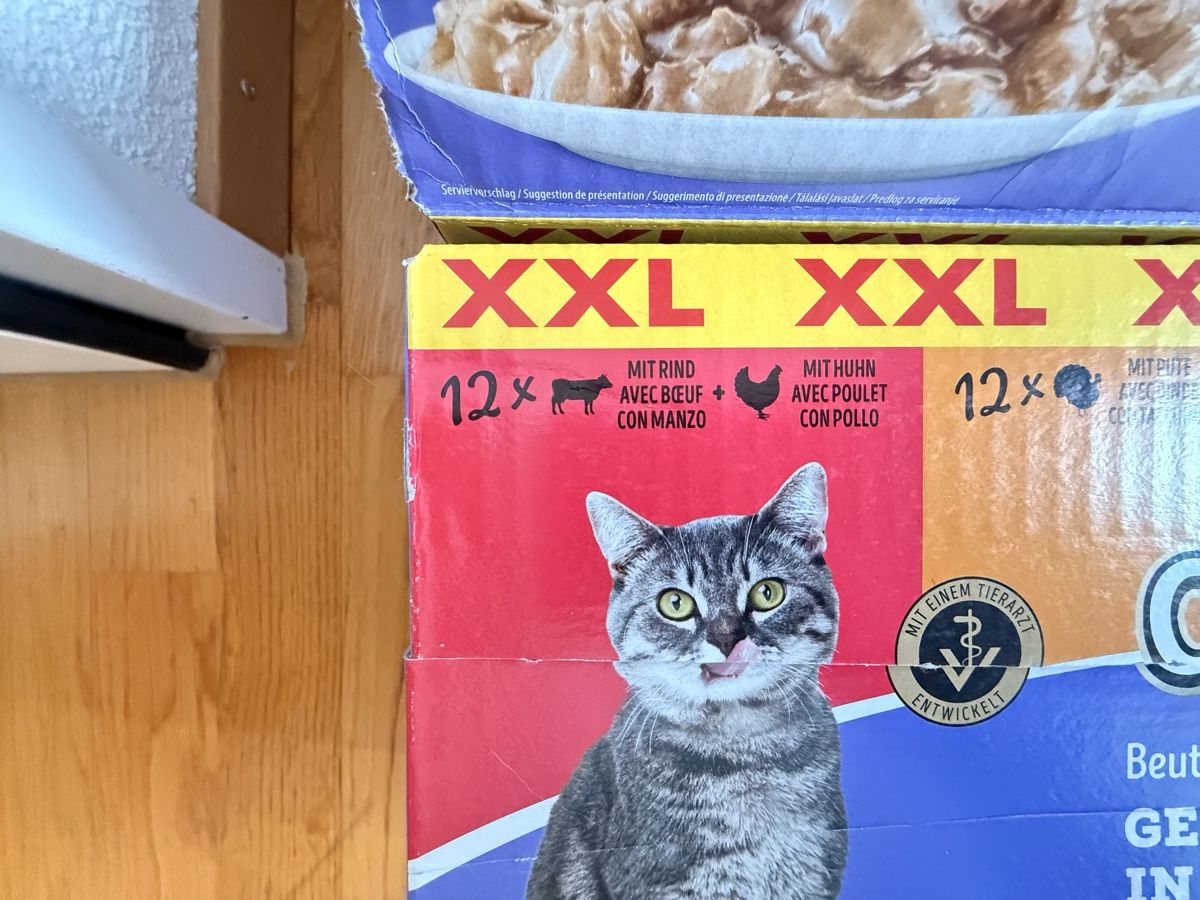 Mangimi: Katzenfutter nass Cachet Beutel-Variationen XXL 94x100g – Nuovo e nell'imballaggio originale da Sursee venduto da Betlaze 1