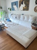 Leder Sofa (echt Leder in weiss)
