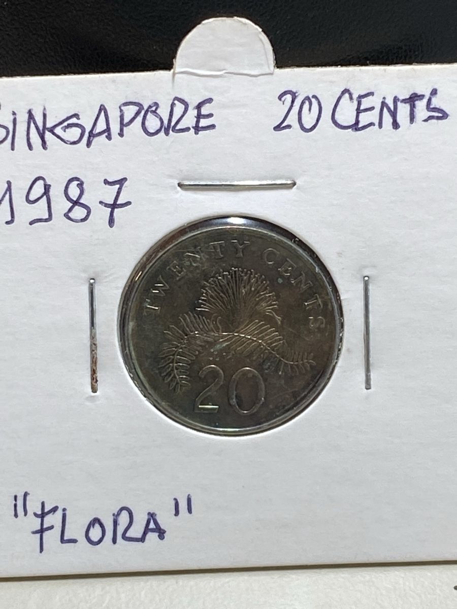 Alle Münzen: Singapour - 20 centimes - 1987 – Gebraucht aus Payerne von Mike1682