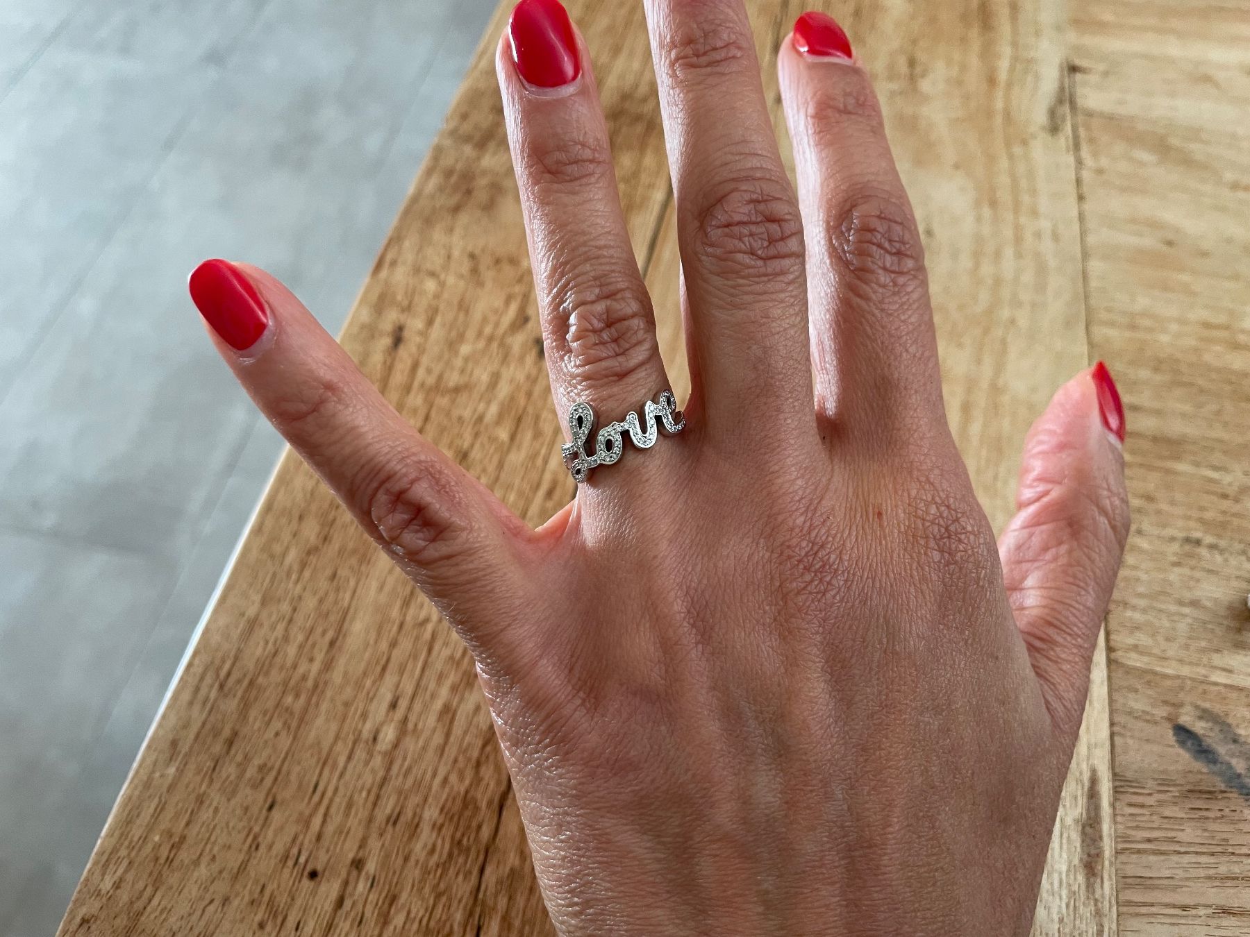 Ringe: Ring Weissgold mit Diamanten LOVE – Gebraucht aus Zürich von hafnersh 2
